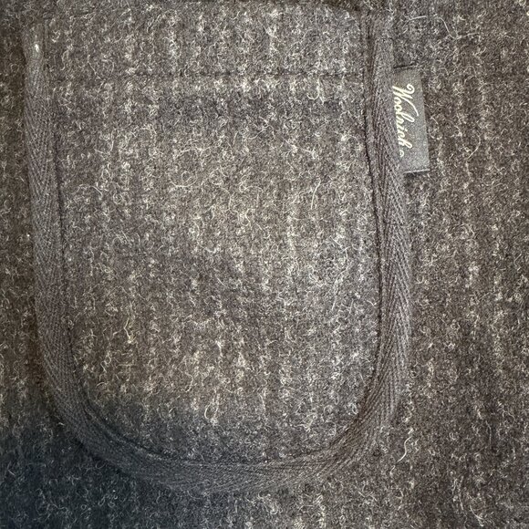 Vintage WOOLRICH Full-zip Wool Utility Pinstripe Gray Vest Large - Picture 6 of 11